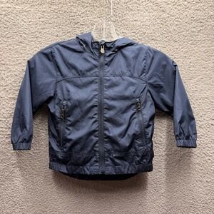 GAP Jacket Toddler Boys Size 2T Navy Blue Jersey-Lined Windbreaker Jacket 2T